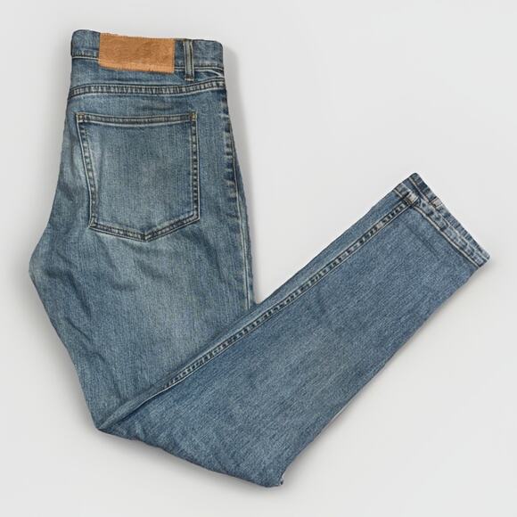 Cheap Monday Tight Skinny Fit Jeans Blue Distressed Wash 32x32 - Picture 1 of 9